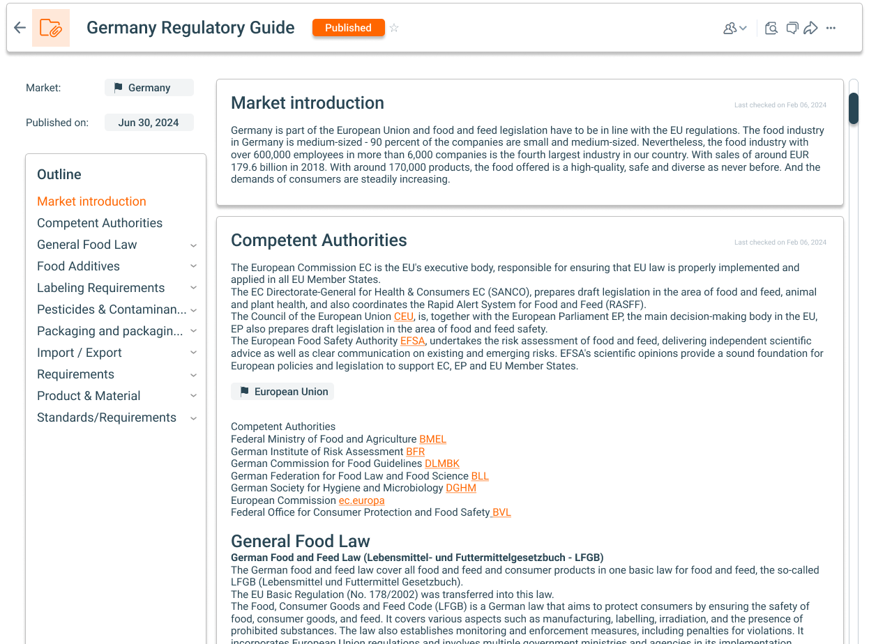 Food Regulation Guide