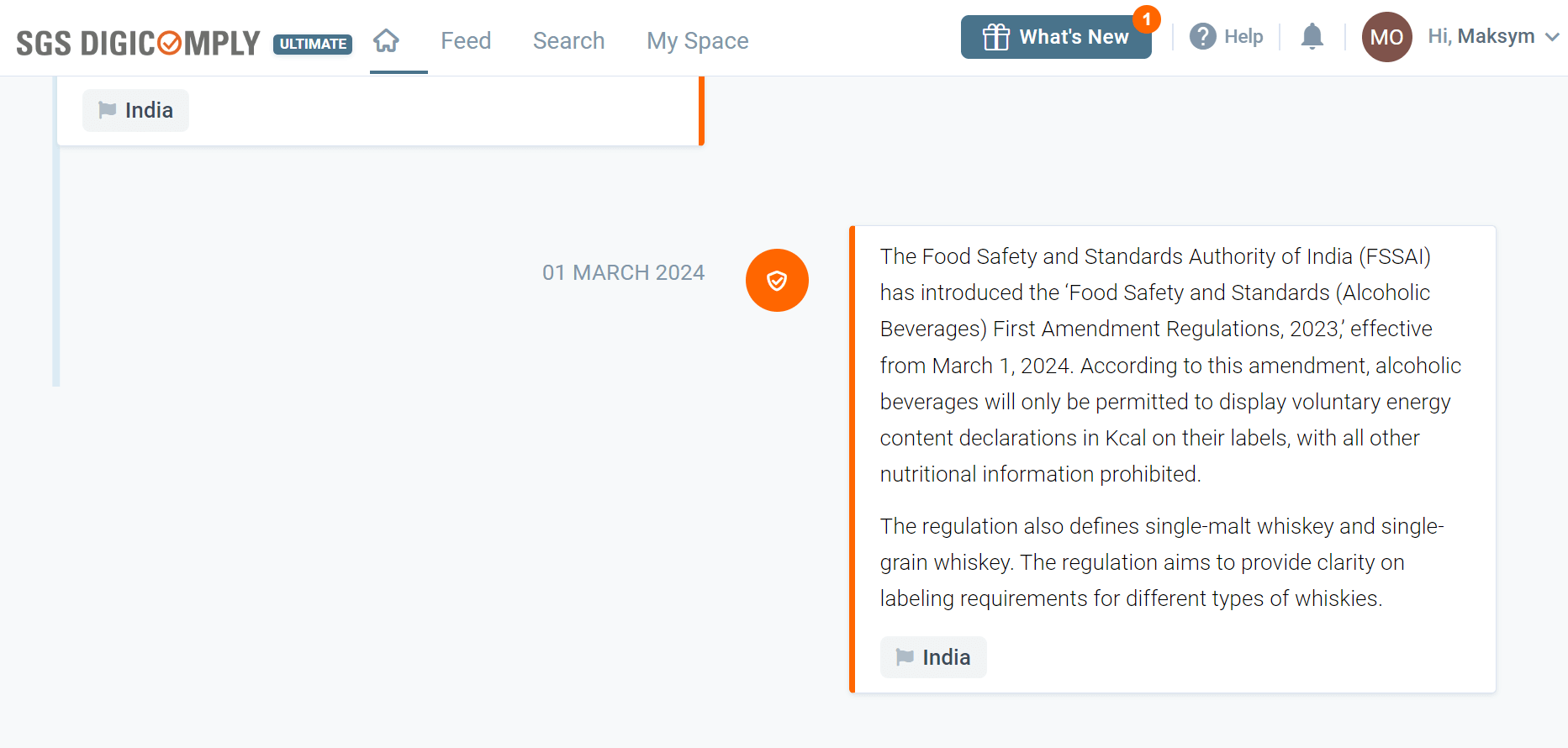 SGS Digicomply Regulatory Agenda