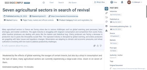 Seven agricultural sectors in search of revival