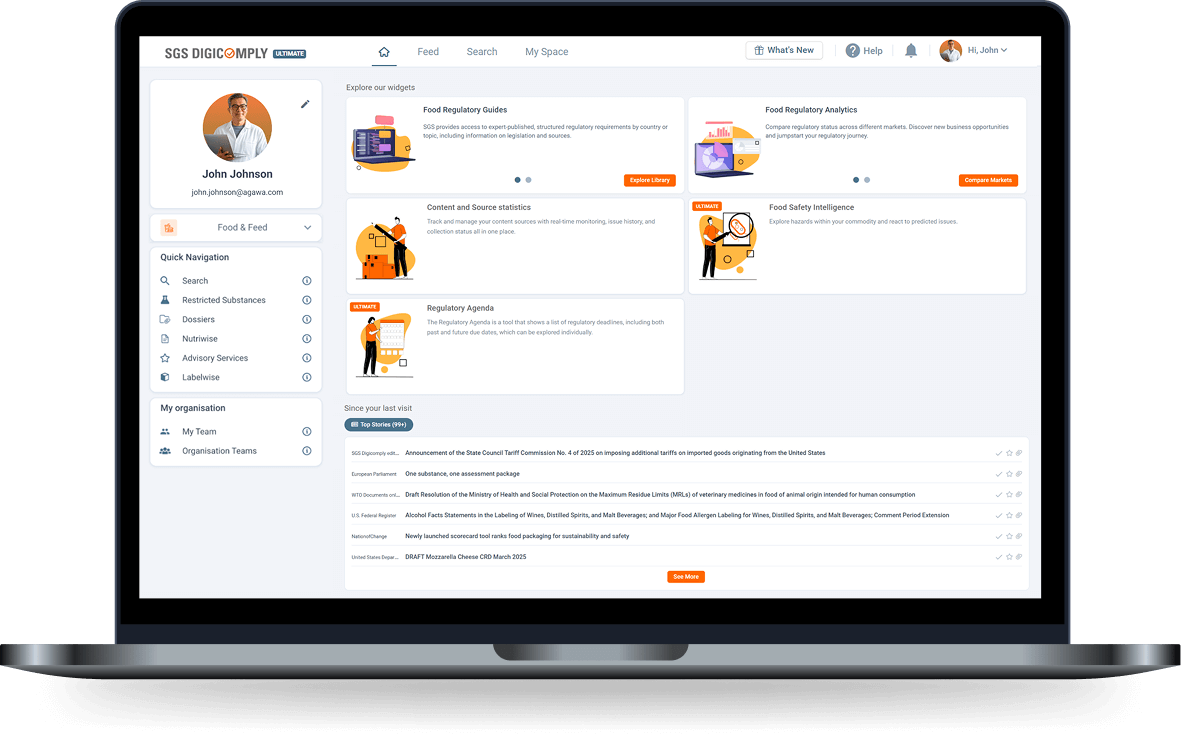 SGS DIgicomply Dashboard SGS DIgicomply Dashboard